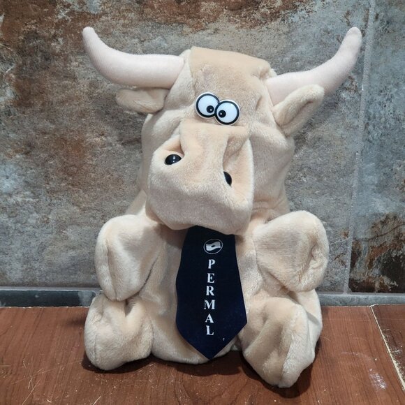 Art's Toy Mfg Co Inc. | Toys | Vintage Arts Toy Bull Plush Toy Hand ...